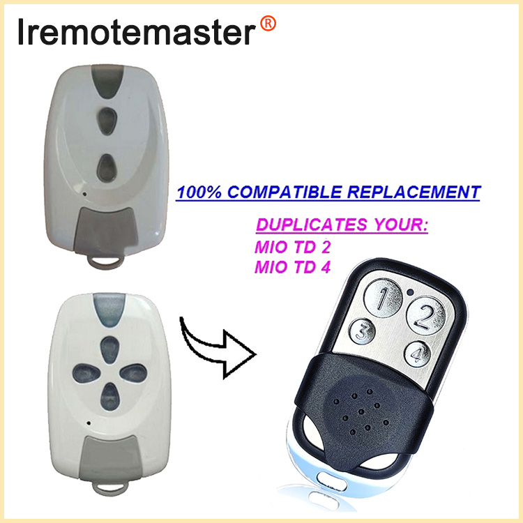 Para MIO TR2 TR4 Garage Remote Control Rolling Code 433MHz